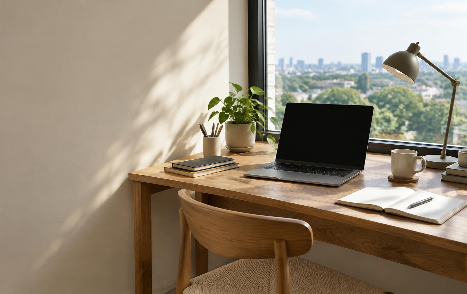 Study desk setup
